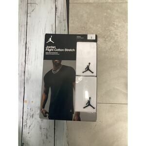 NIB Nike Jordan Flight Base Cotton Stretch Crew Neck Tee 2 PACK - BLACK, SMALL